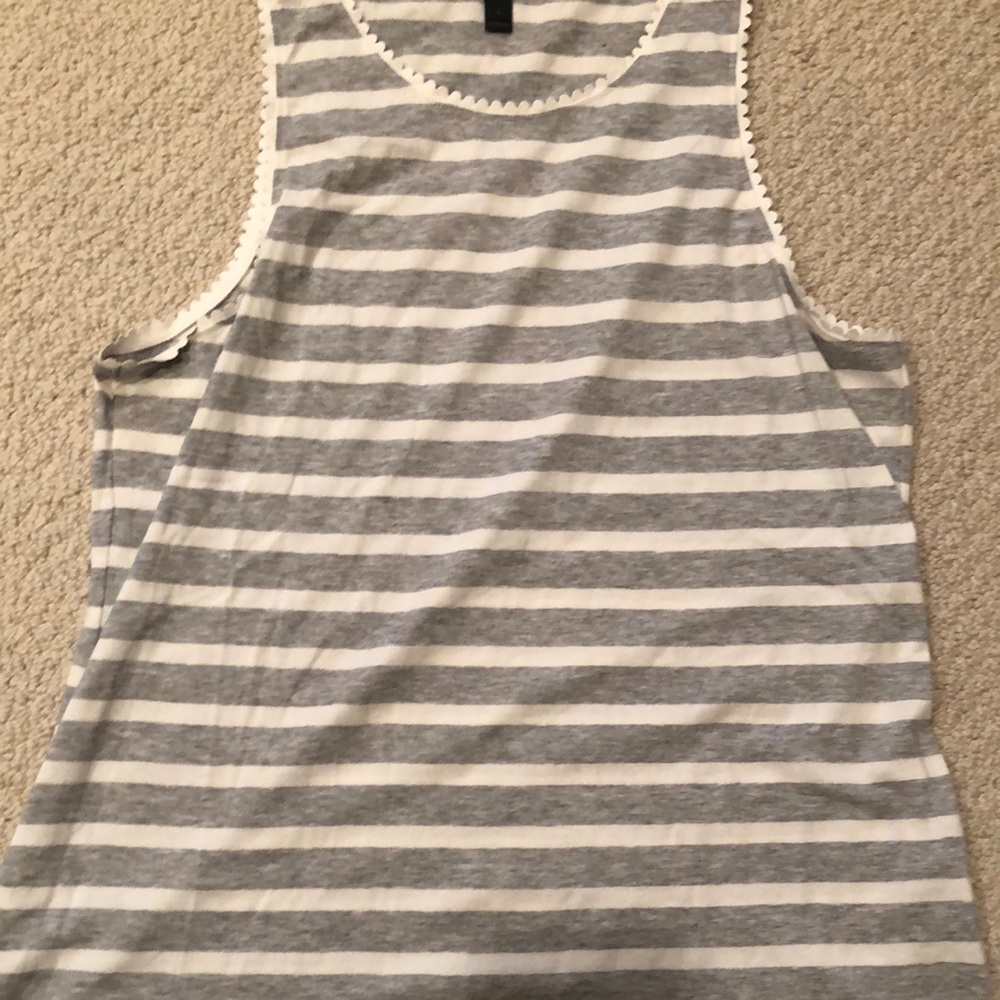 JCrew scalloped edge tank
